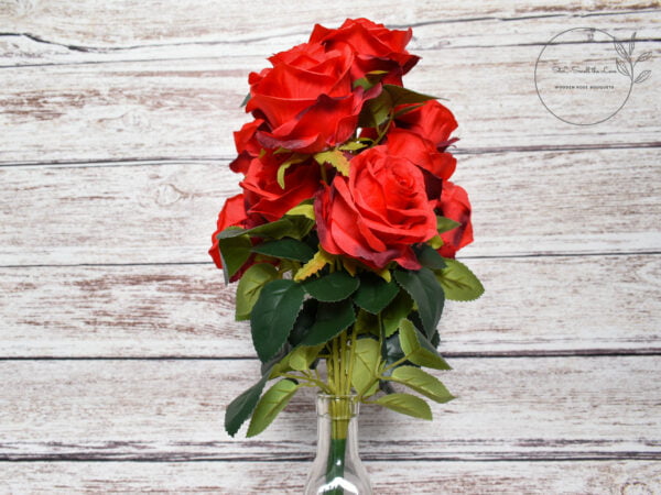 Silk Red Rose bouquet