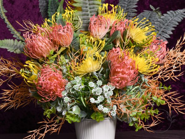 Artificial Pincushion Flowers