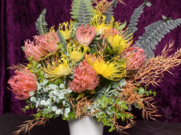 Artificial Pincushion Flowers